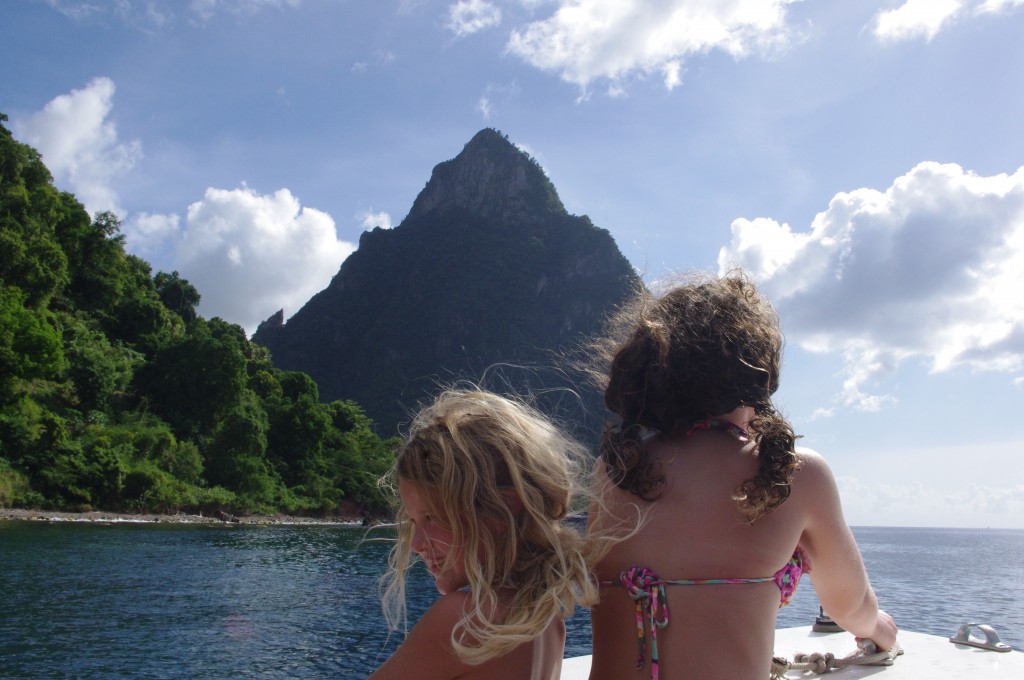 st lucia, pitons