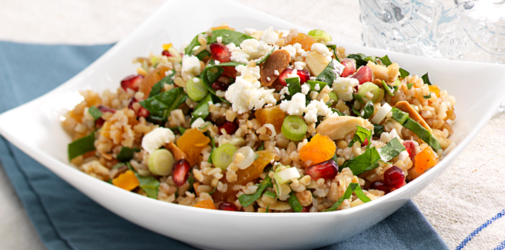 Simply Dressed_Chopped Spinachand Cracked Wheat Minted Salad