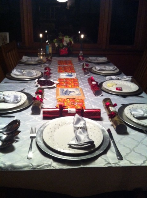 The only time I have ever "decorated" a dinner table! (saved for future proof) 