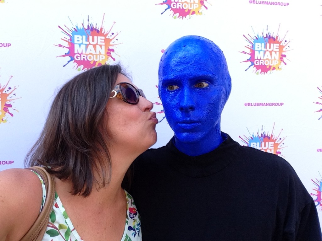 blue man