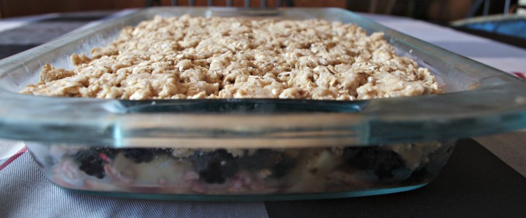 easy blackberry crumble