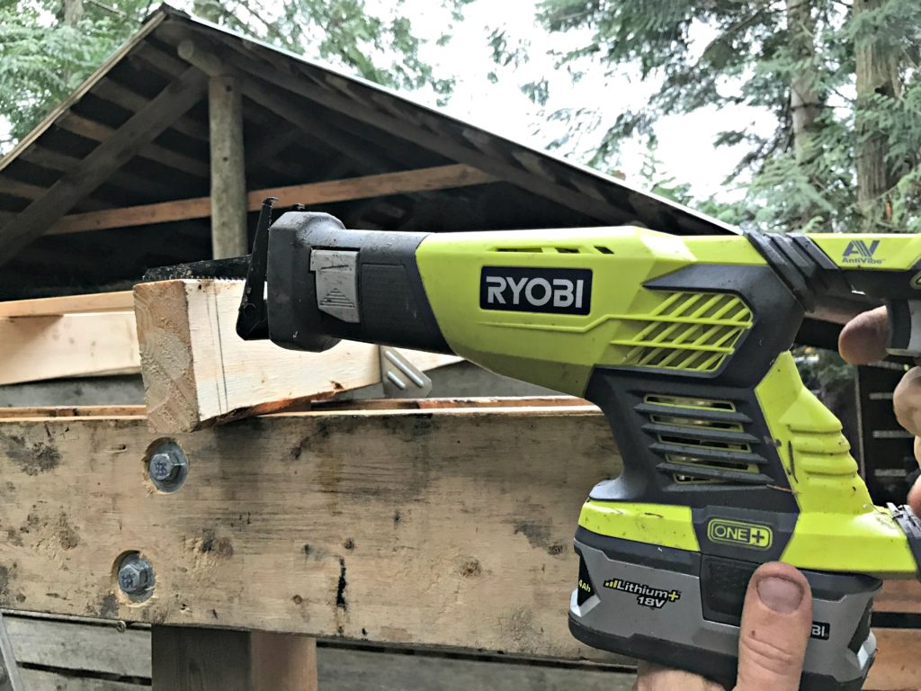  Ryobi 18V Battery operated Sawzall, Ryobi 18v Sawzall 