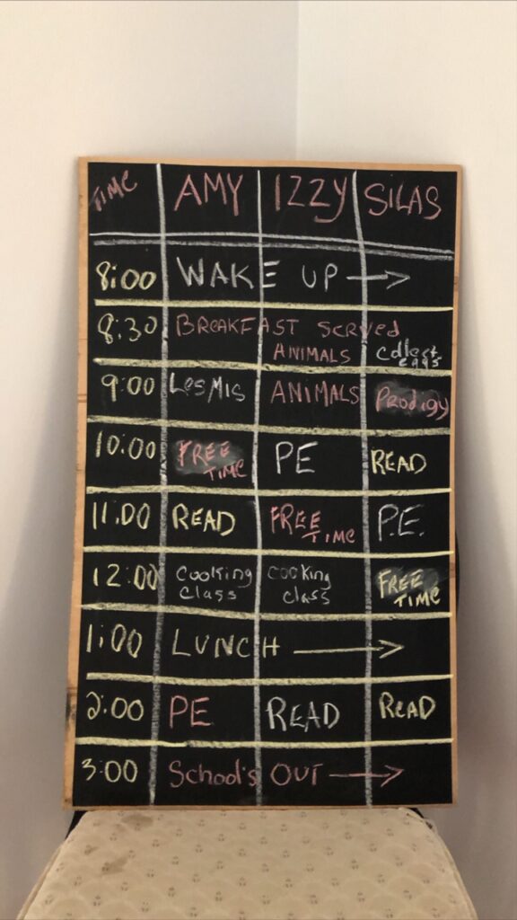 homeschool schedule